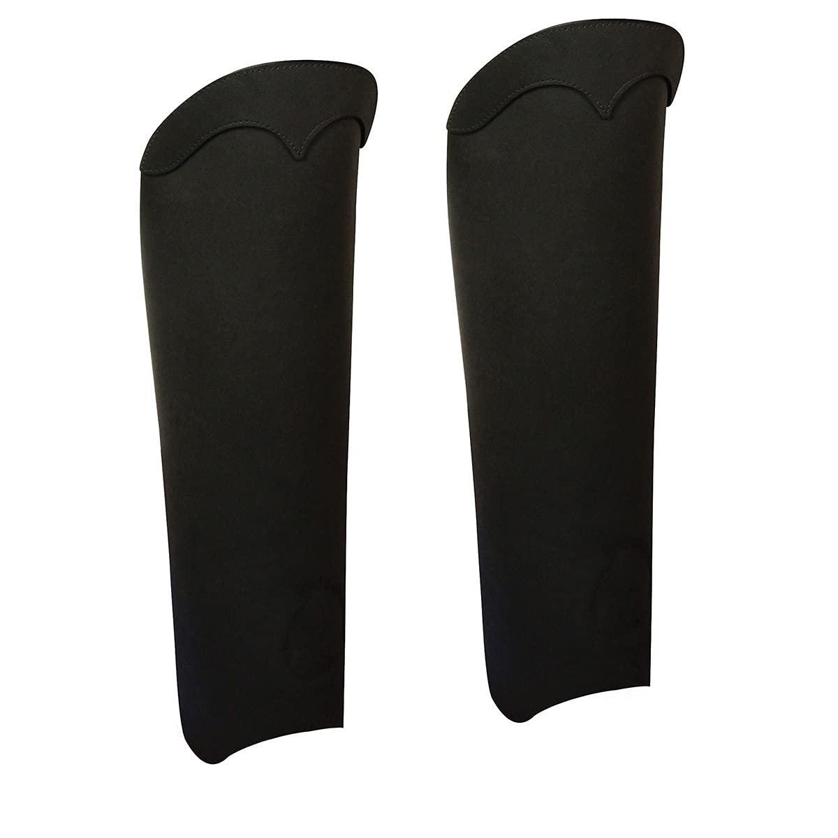Milwaukee Leather MLM5555 Unisex Black Motorcycle Riding Chaps - Half Leg Leather Chaps with Back Zipper for Men & Women | Perfect for Harley, Cruiser & Adventure Bike Riders