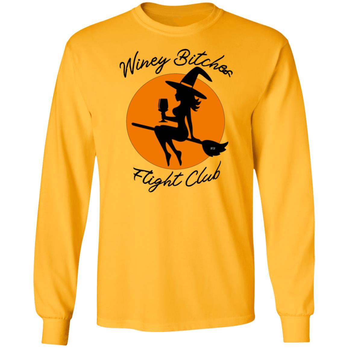 WineyBitches.Co Ultra Soft Cotton T-Shirt for Women | Wine Lovers Flight Club Tee | Perfect for Wine Tasting, Girls Night Out & Casual Wear