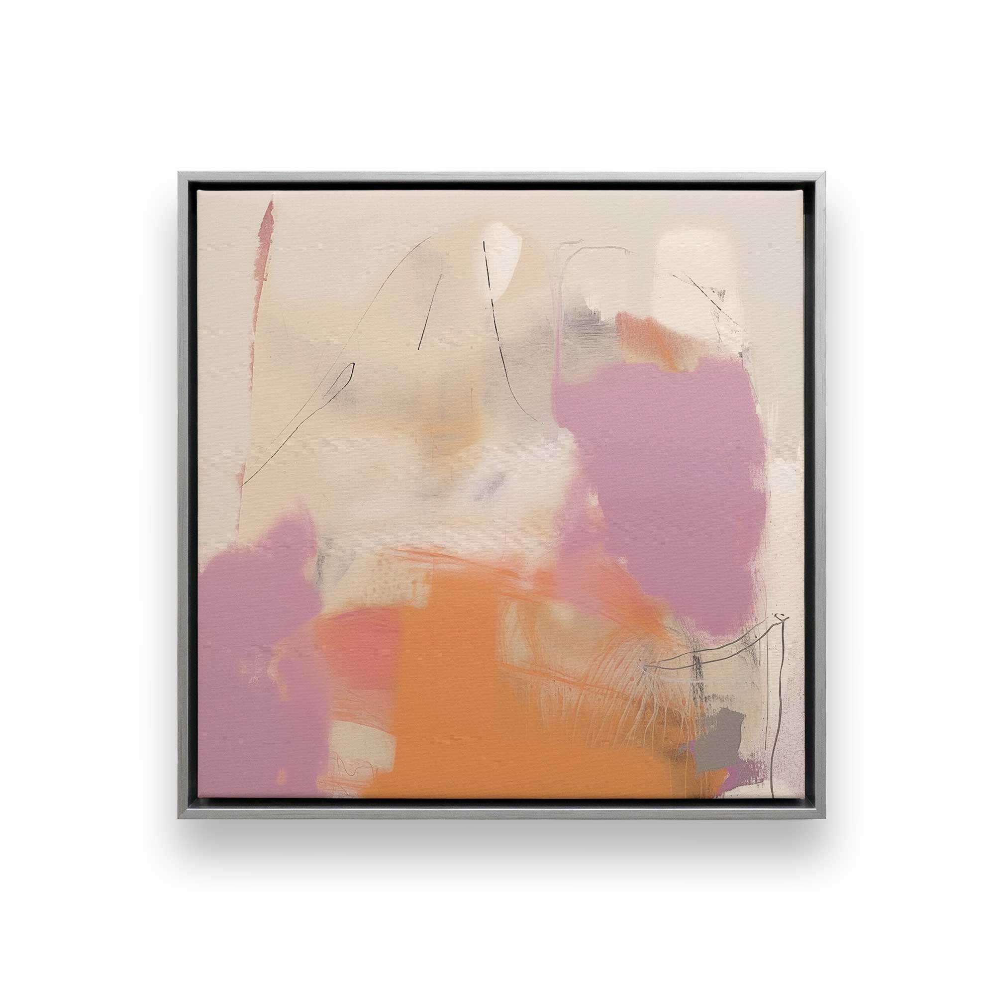 Cotton Candy Delight v2 Canvas Wall Art Print - Vibrant Abstract Painting for Living Room, Bedroom & Office Decor