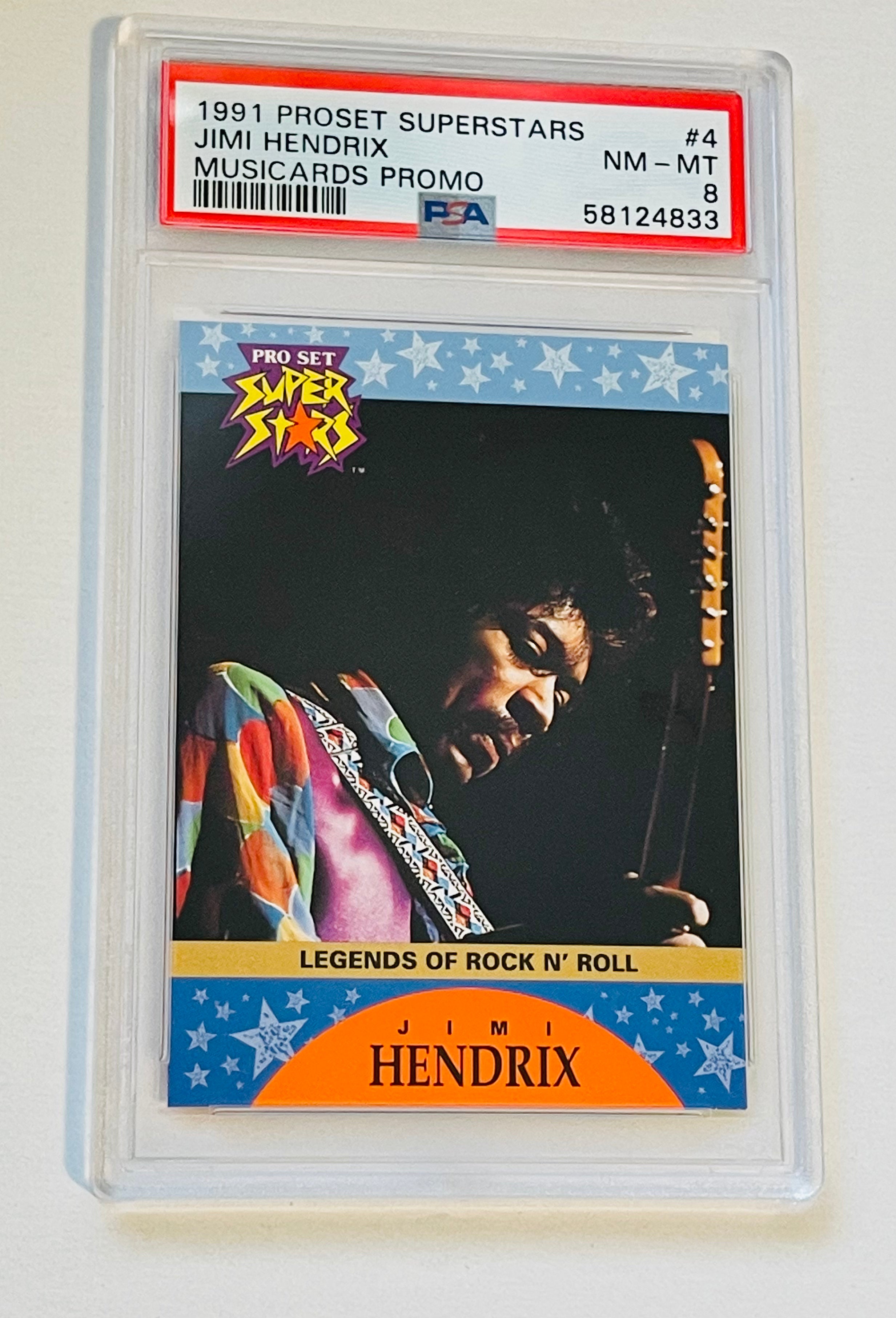 Jimi Hendrix Pro Set Music Promo PSA 8 High Grade Trading Card - Perfect for Collectors, Music Memorabilia Enthusiasts & Vintage Card Investors