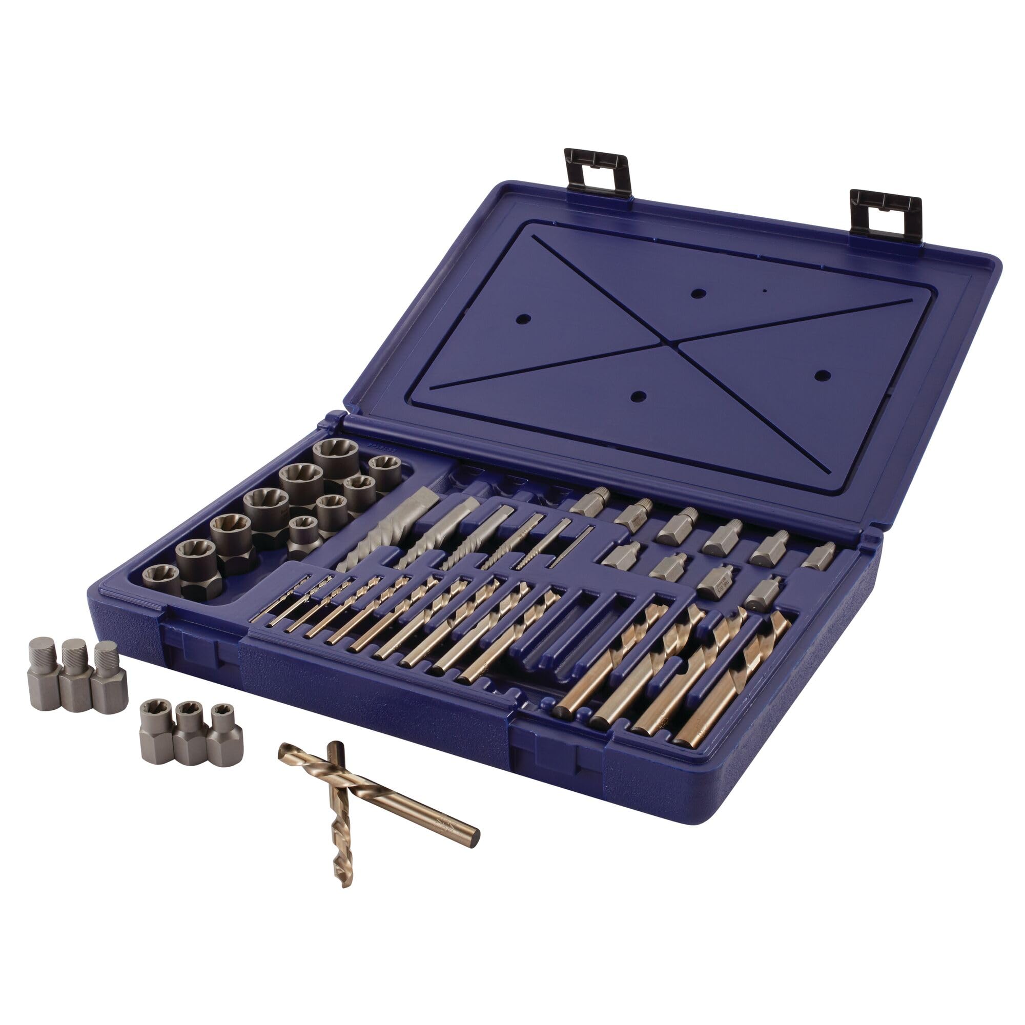 IRWIN HANSON 48-Piece Master Extraction Set (3101010) - Professional Bolt & Screw Remover Kit for Automotive, Machinery & Home Repairs