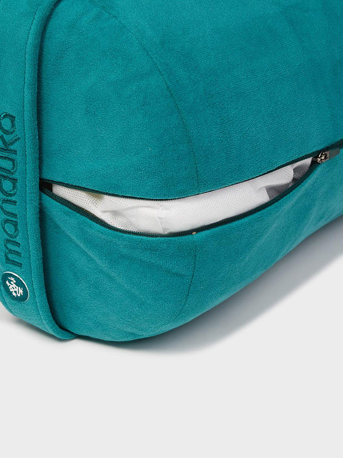 Manduka Enlight Technology Meditation Yoga Bolster Cushion - Premium Support for Yoga, Meditation & Relaxation - Perfect for Home, Studio & Travel Use