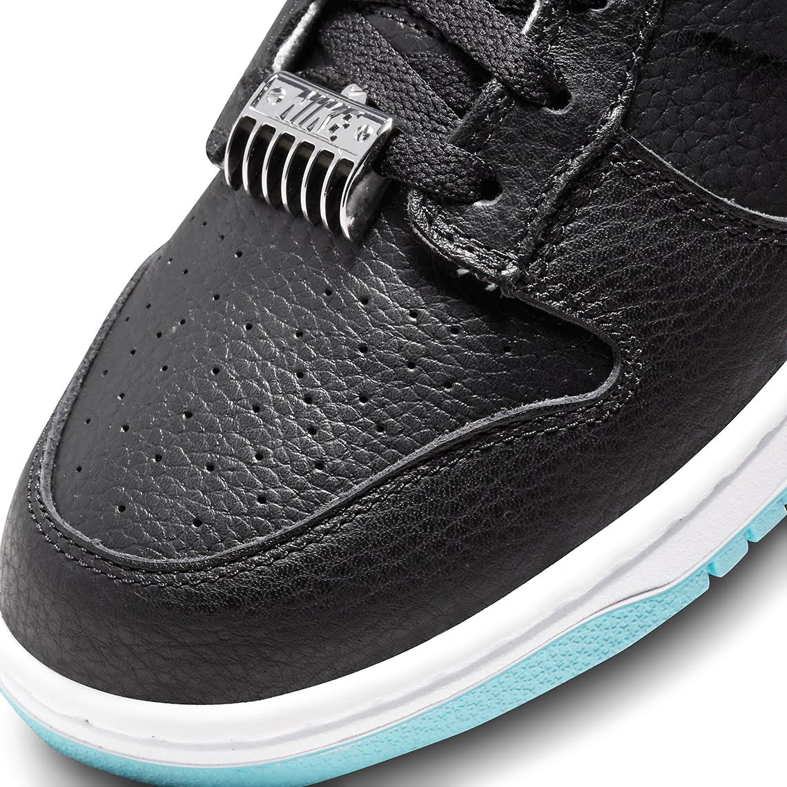 Nike Dunk Low Retro Men's Shoes - Black, Teal Blue, Vast Grey & White Colorway | Basketball Sneakers for Casual Wear & Street Style Fashion