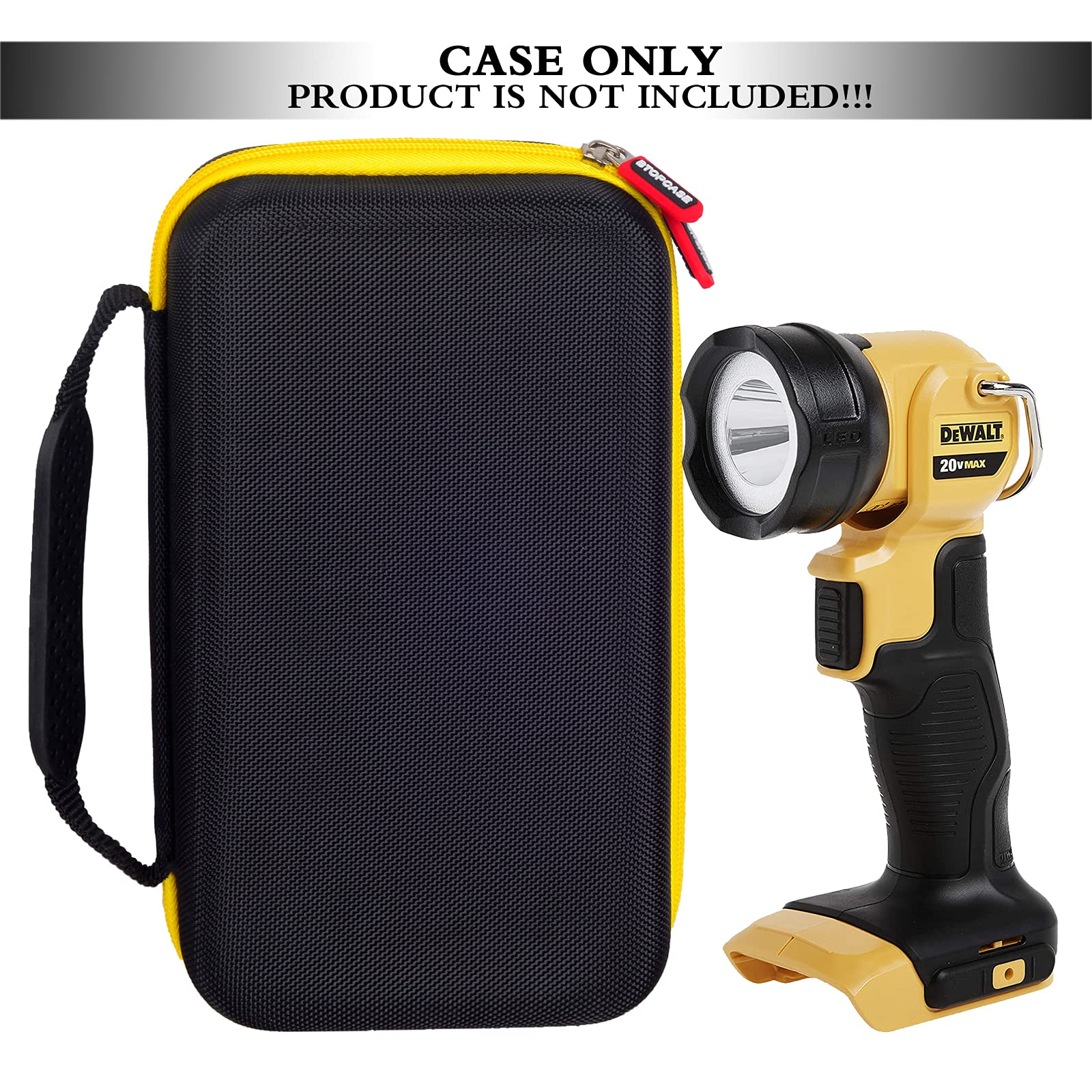 Dewalt 20V MAX LED Work Light Hard Protective Case | DYMO Industrial Label Maker for RhinoPRO 5200 | Brady BMP21-PLUS Portable Label Printer - Durable Storage & Worksite Organization for Construction, Warehouse & Office Use