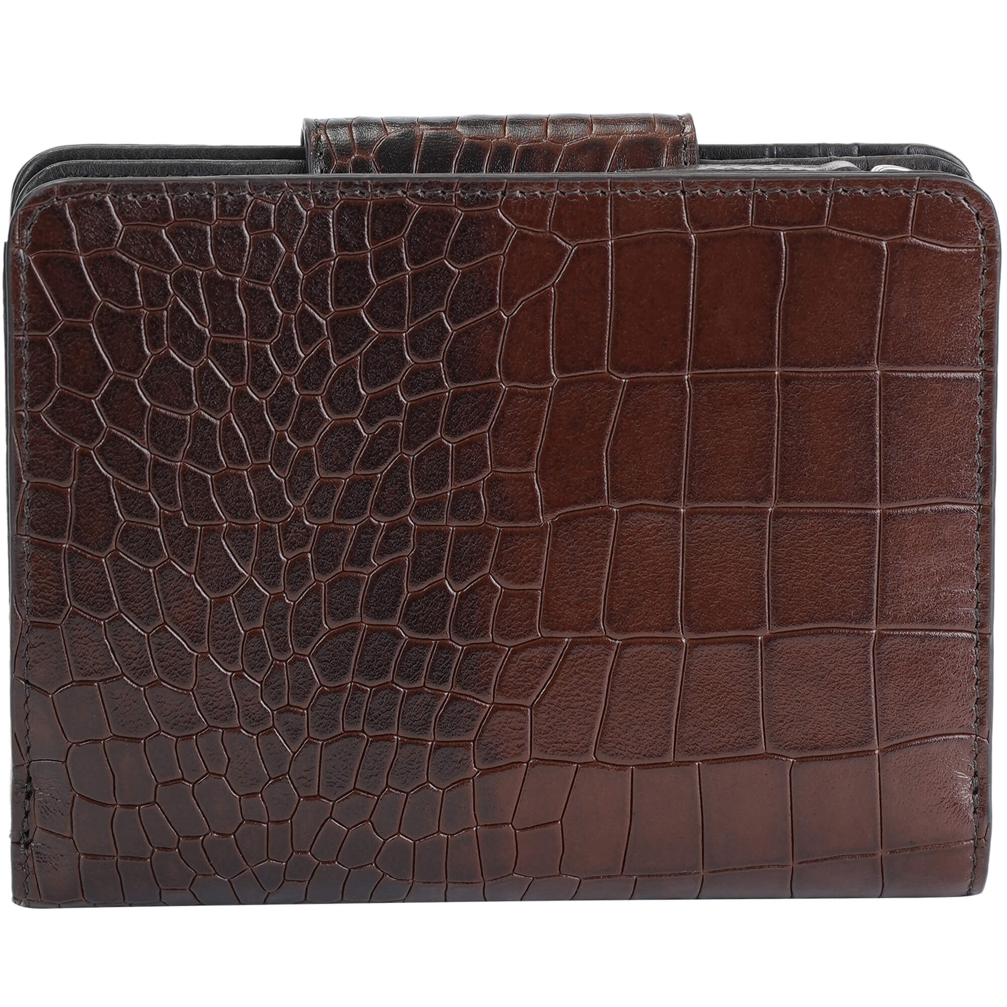 Mancini Croco2 Women's Medium RFID Blocking Clutch Wallet - Stylish & Secure for Everyday Use, Travel & Shopping