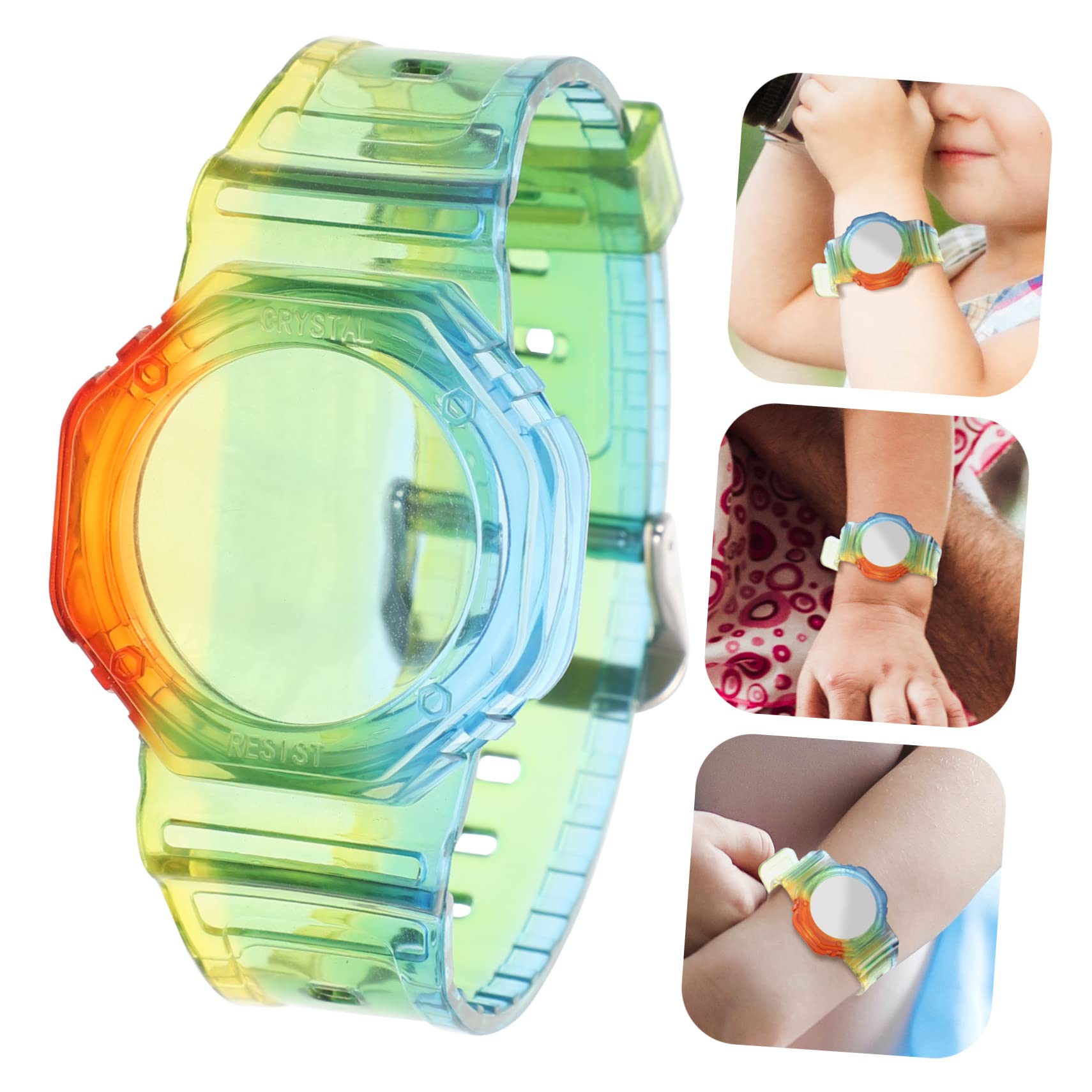 OSALADI 2pcs AirTag Bracelet Case - Stainless Steel Tracker Band for Kids