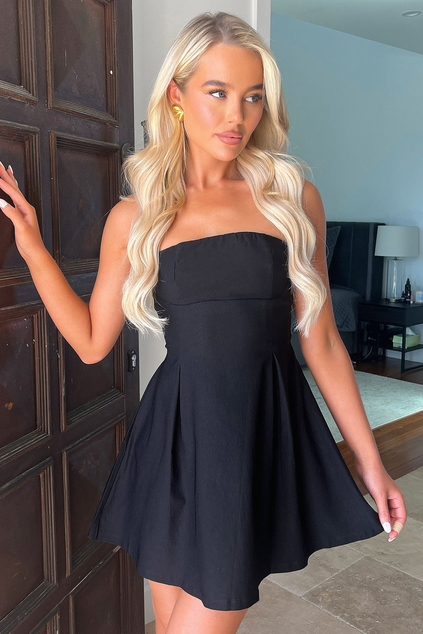 Charlize Black Dress for Women - Elegant & Comfortable Formal Wear for Office, Party & Evening Events