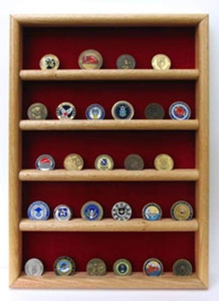 Flags Connections Wall Coin Display - Premium Challenge Coin Holder for Military, Police & Collectors | Perfect for Home, Office & Gift Giving