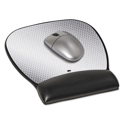 3M™ Antimicrobial Gel Mouse Pad with Comfortable Wrist Rest - 9.25