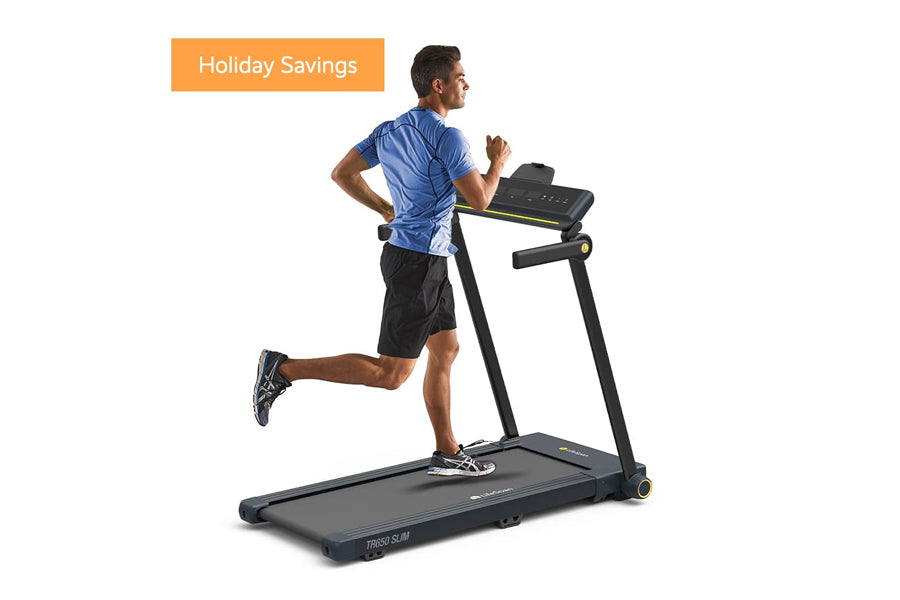 LifeSpan TR650 Slim Foldable Treadmill - Compact Home Gym Equipment for Walking & Running - Perfect for Small Spaces, Apartments & Home Offices