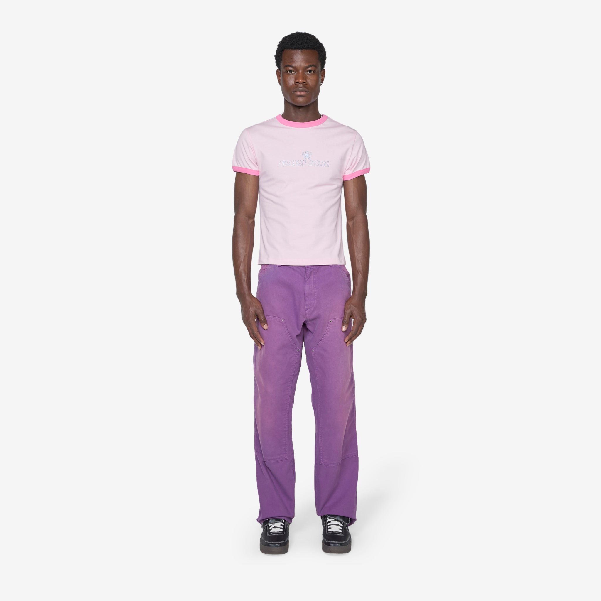 Angry Work Pants for Men - Durable Purple Cargo Pants with Multiple Pockets | Perfect for Construction, Hiking & Outdoor Work