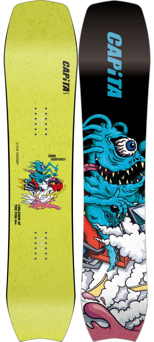 Capita Kids Children of the Pow Snowboard 2024 - Premium Youth Snowboard for Powder & All-Mountain Riding - Perfect for Young Riders in Deep Snow & Freestyle Terrain