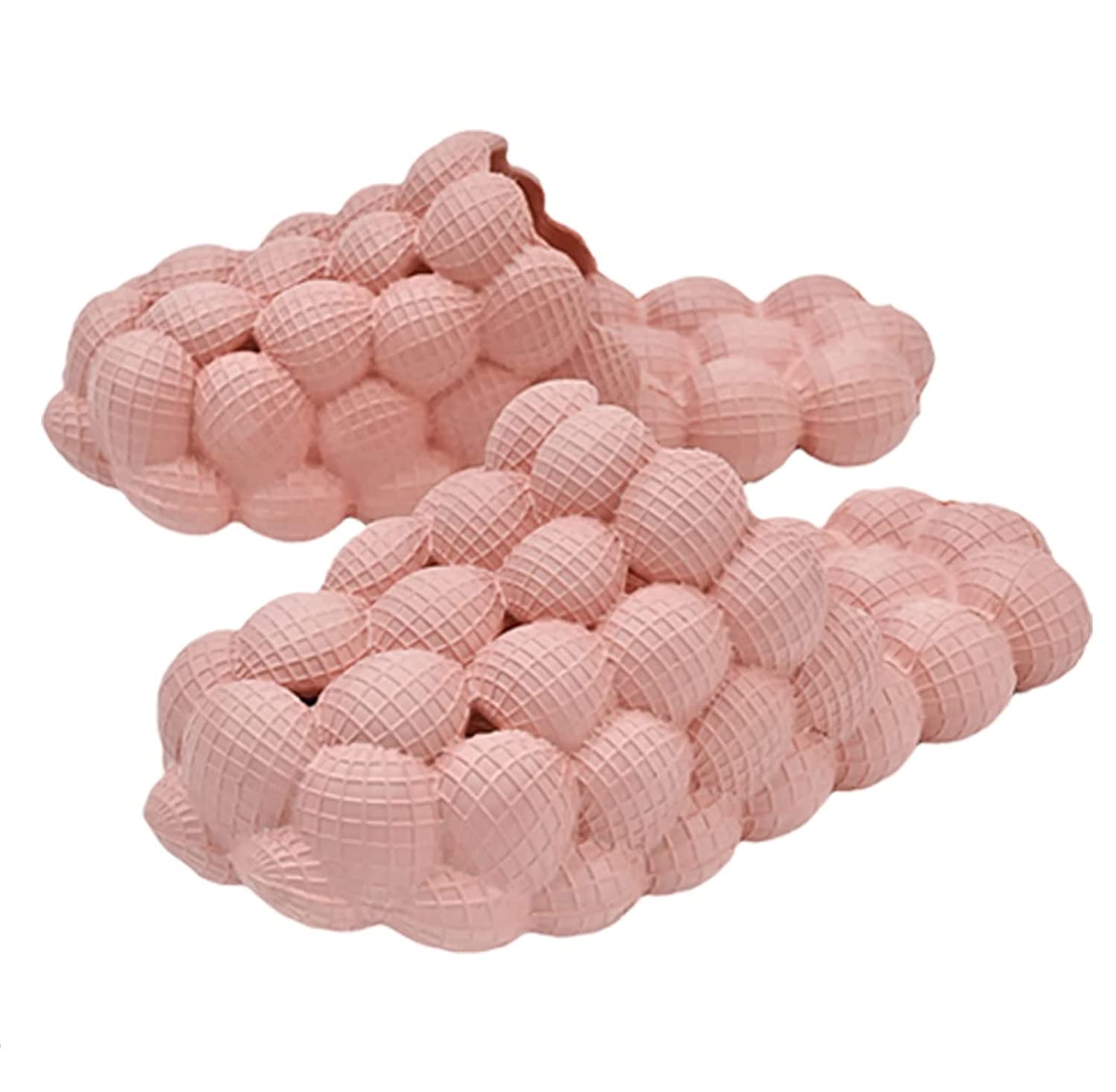 Funny Lychee Bubble Slippers for Women & Men - Massage Bubble Slides with Non-Slip Sole | Comfortable Spa Slippers for Home, Poolside & Relaxation