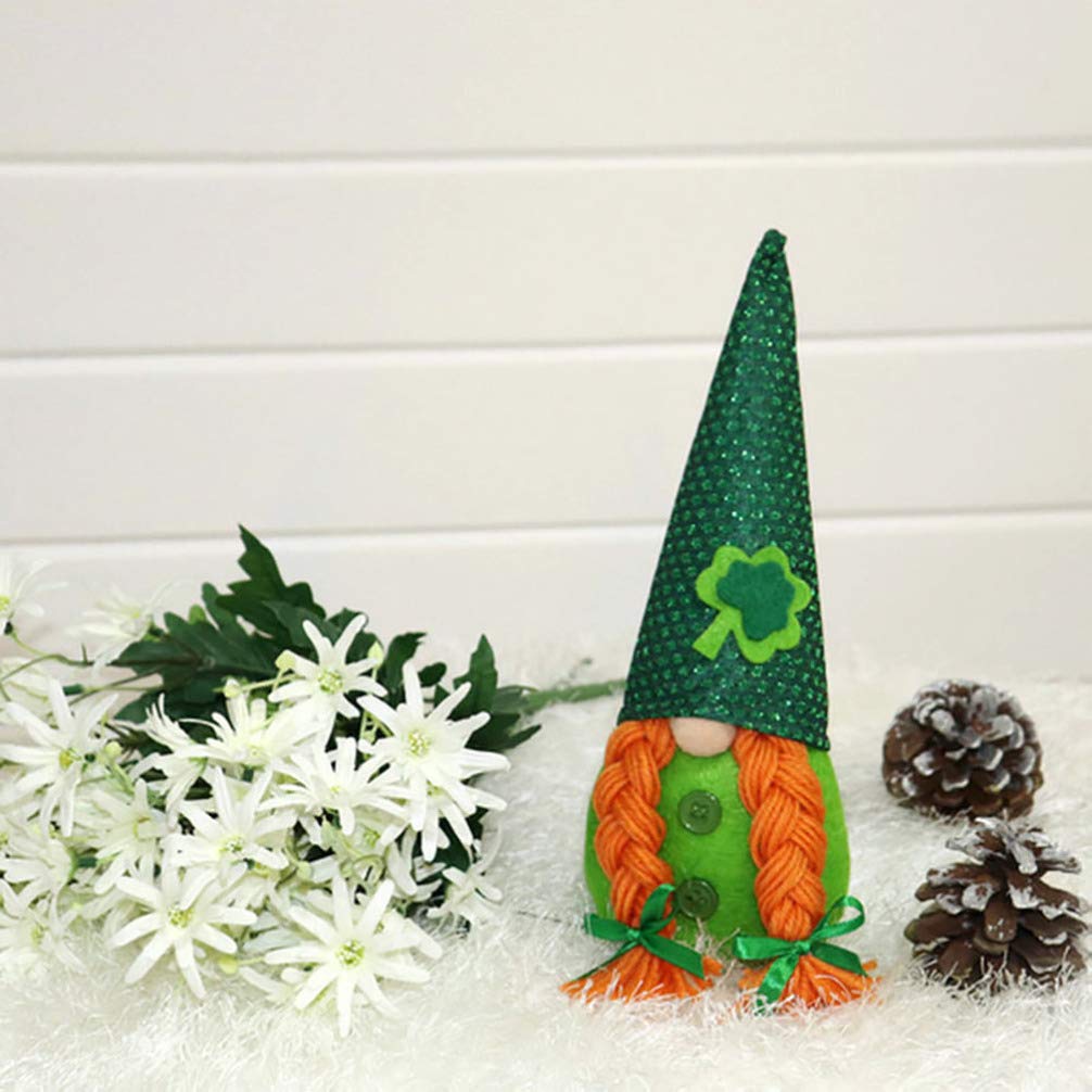 St. Patrick's Day Gnome Doll - Party & Desktop Decor for Home & Office