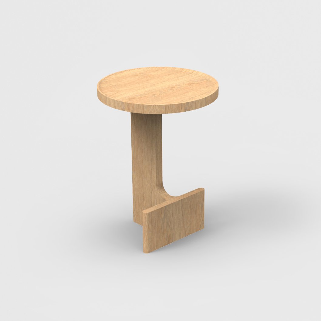 Ariake Beam Side Table - Modern Wooden Nightstand for Bedroom, Living Room & Office - Perfect for Small Spaces & Minimalist Decor