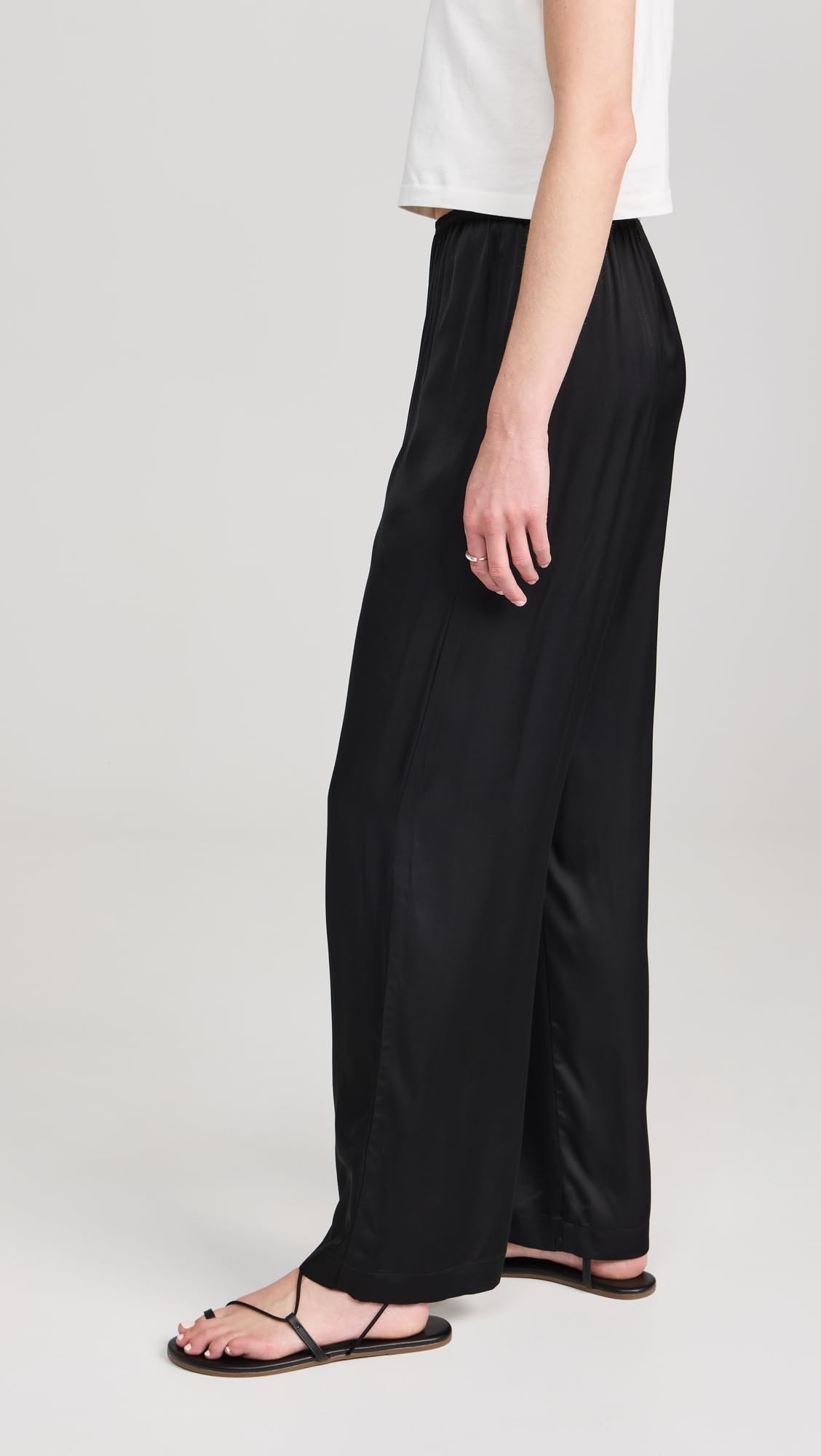 DONNI Women's Silky Simple Pants - Soft Comfortable Lounge Pants for Relaxing at Home, Yoga & Sleep
