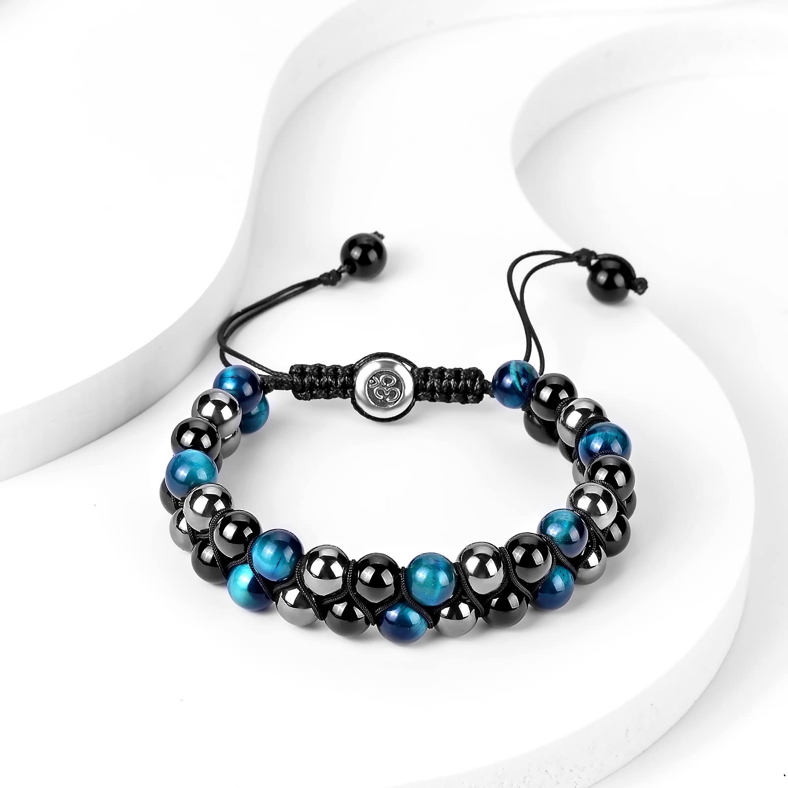 Evil Eye Protection Bracelet for Men & Women - Beaded Crystal Bracelet Brings Luck, Prosperity & Happiness - Perfect for Gifts, Meditation & Spiritual Healing