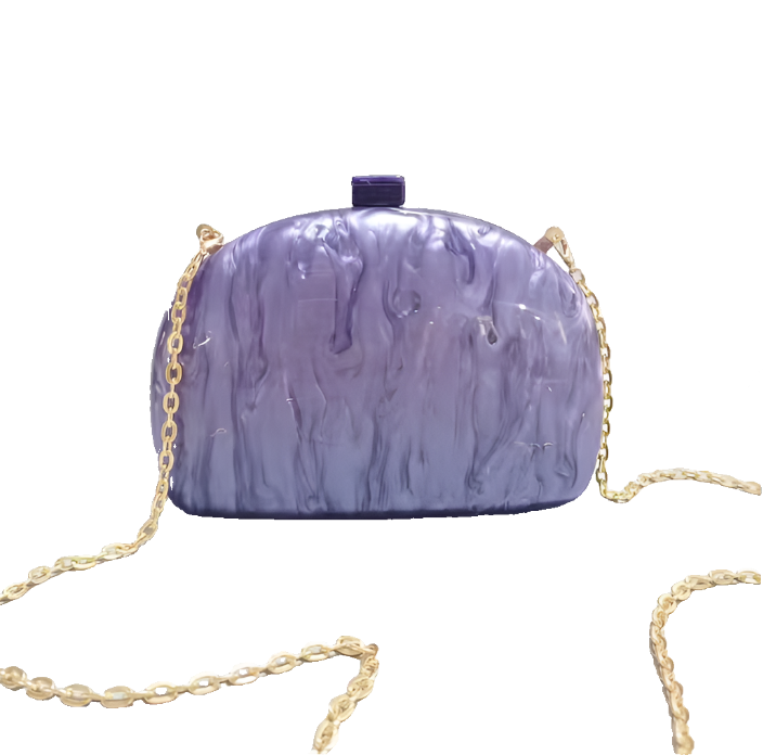 Elegant Champagne Acrylic Clutch Crossbody Handbag for Women - Perfect for Evening Parties, Weddings & Special Occasions