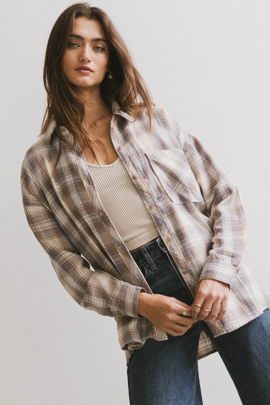 Franky Plaid Flannel Button Up Shirt for Men - Soft & Comfortable Casual Wear - Perfect for Fall, Winter & Outdoor Activities (Final Sale)
