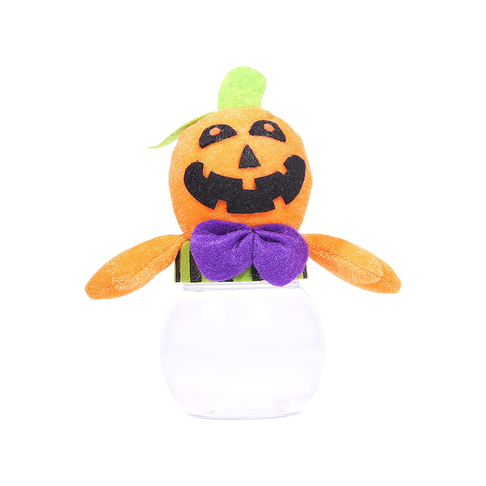 Halloween Candy Storage Box - Pumpkin Shaped Candy Jar with Lid for Treats, Gifts & Home Decor | Perfect for Halloween Party Favors, Trick or Treat Containers & Indoor Decorations