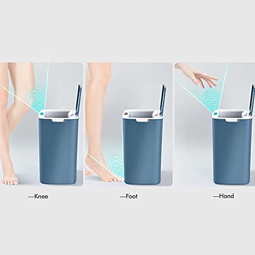 14L Smart Induction Trash Can - Automatic Motion Sensor Dustbin for Kitchen, Bedroom & Bathroom | Touchless Electric Waste Bin with Odor Control | Ideal for Home, Office & Indoor Use (Pink)