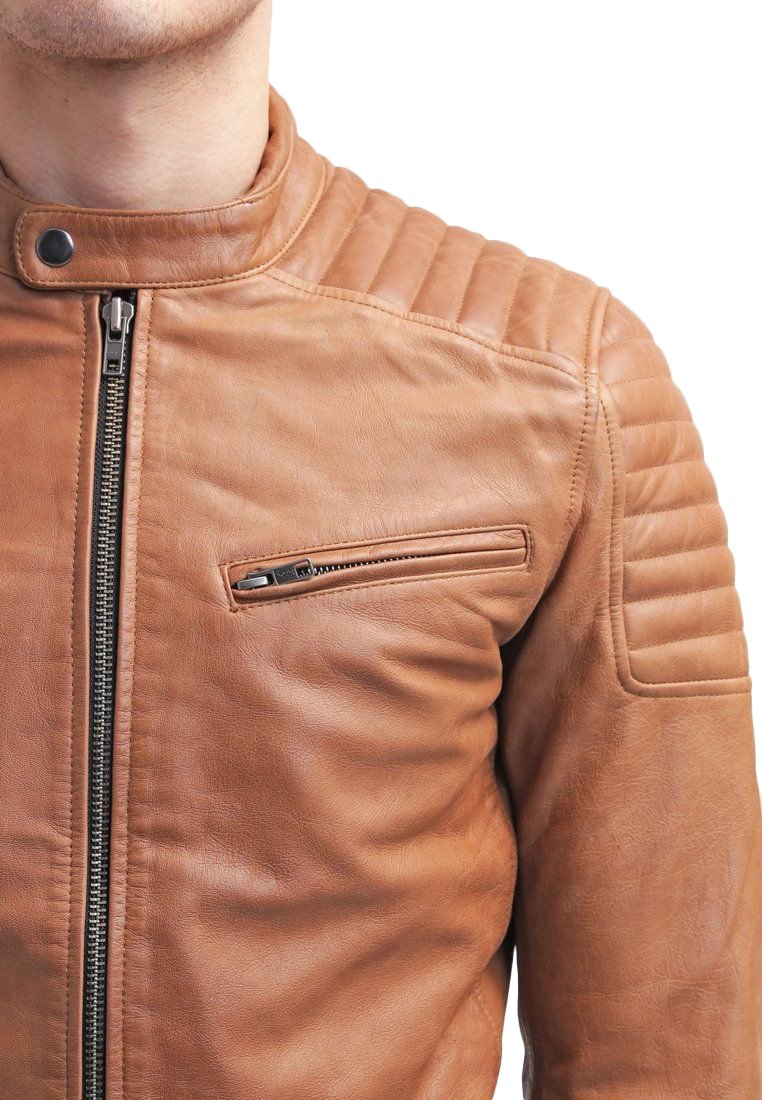 Genuine Lambskin Leather Jacket for Men - Slim Fit Biker Motorcycle Jacket Coat X1450 | Stylish & Durable for Riding, Casual Wear & Outdoor Adventures