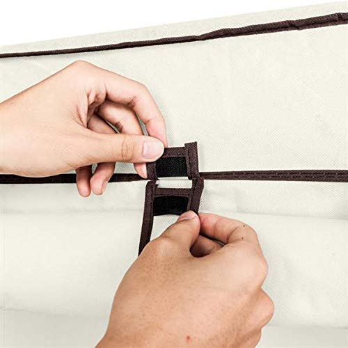Portable Clothes Closet Organizer - Foldable Wardrobe with 9 Storage Shelves & Non-Woven Fabric Cover | Space-Saving Closet Solution for Dorm, Apartment, Travel & Home Organization