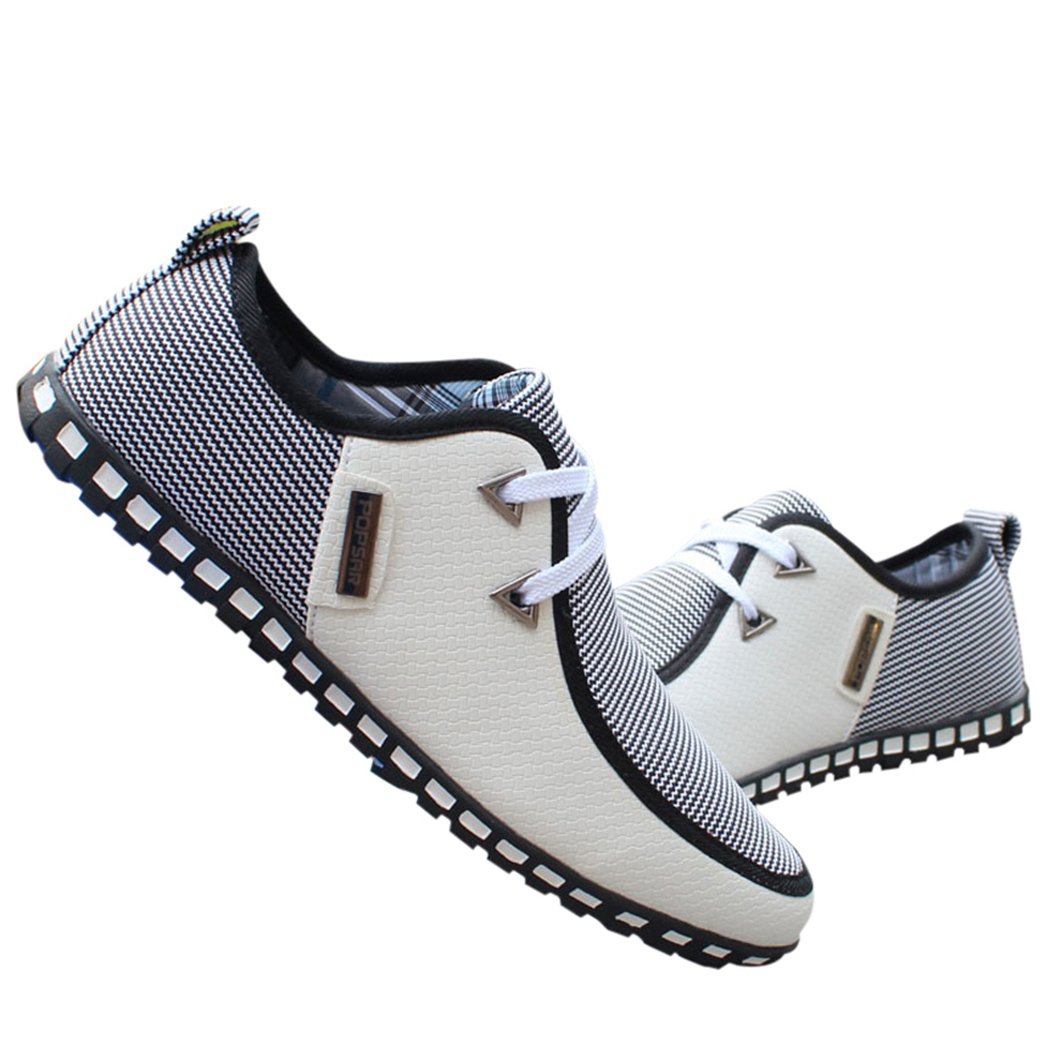 Sun Lorence Men's Lightweight Driving Loafers - British Style Leather Casual Sneakers for Driving, Walking & Everyday Wear