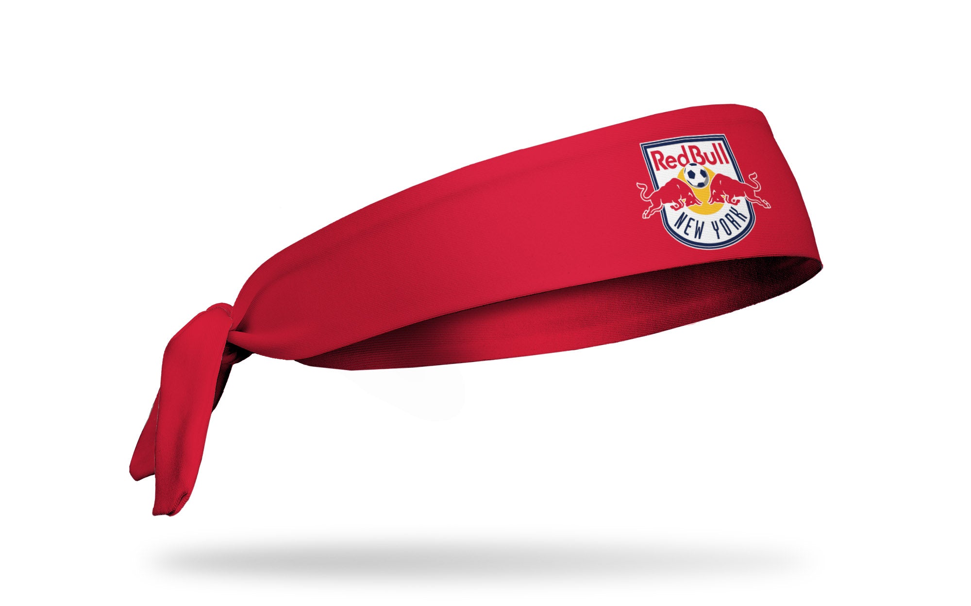 New York Red Bulls Logo Red Flex Tie Headband - Adjustable Sports Headband for Running, Soccer, Basketball & Workouts - Moisture Wicking & Breathable Design