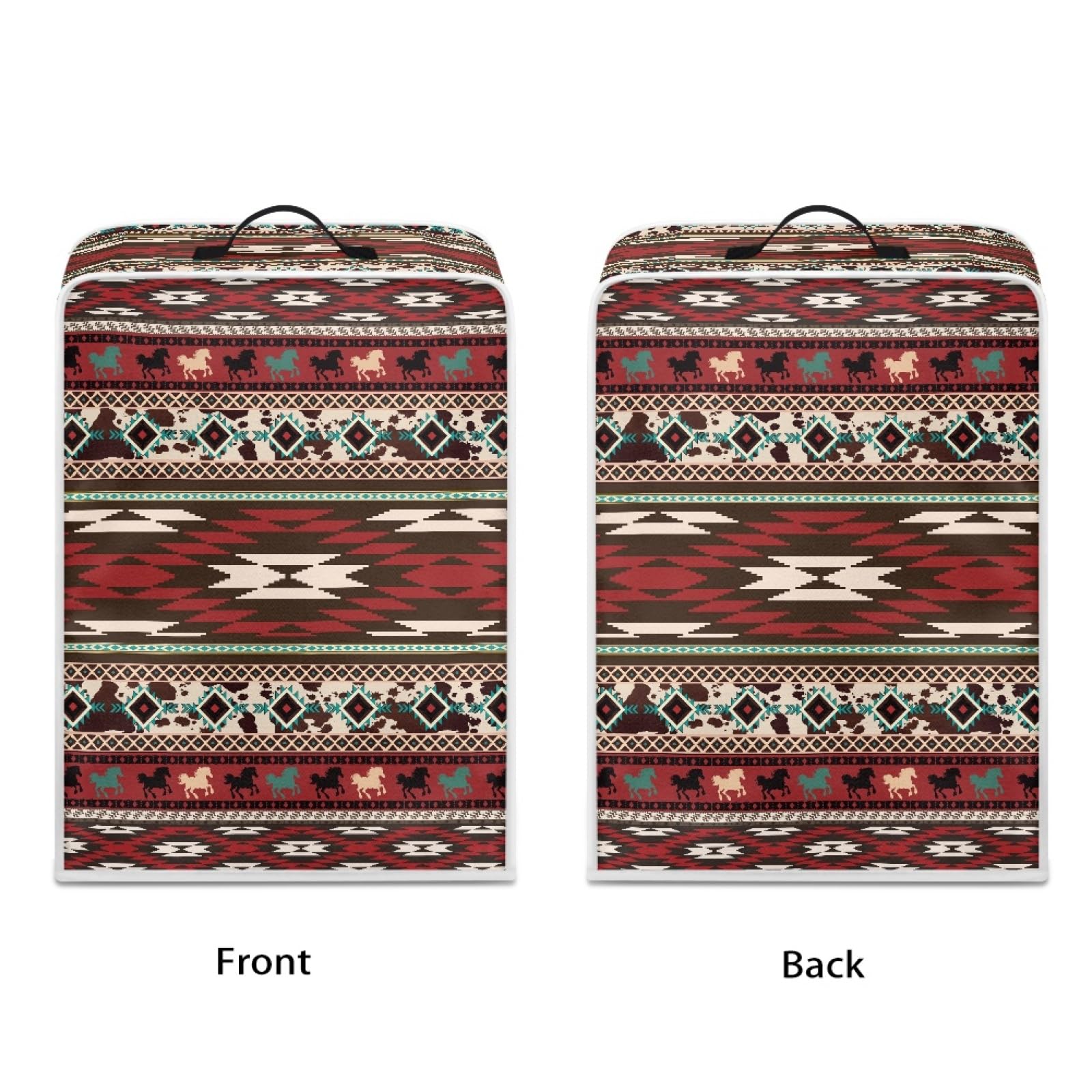 Southwestern Navajo Coffee Maker Cover - Dust Protection for Coffee Machine, Stand Mixer, Juice Maker | Farmhouse Kitchen Appliance Cover for Home, Office & Cafe Use