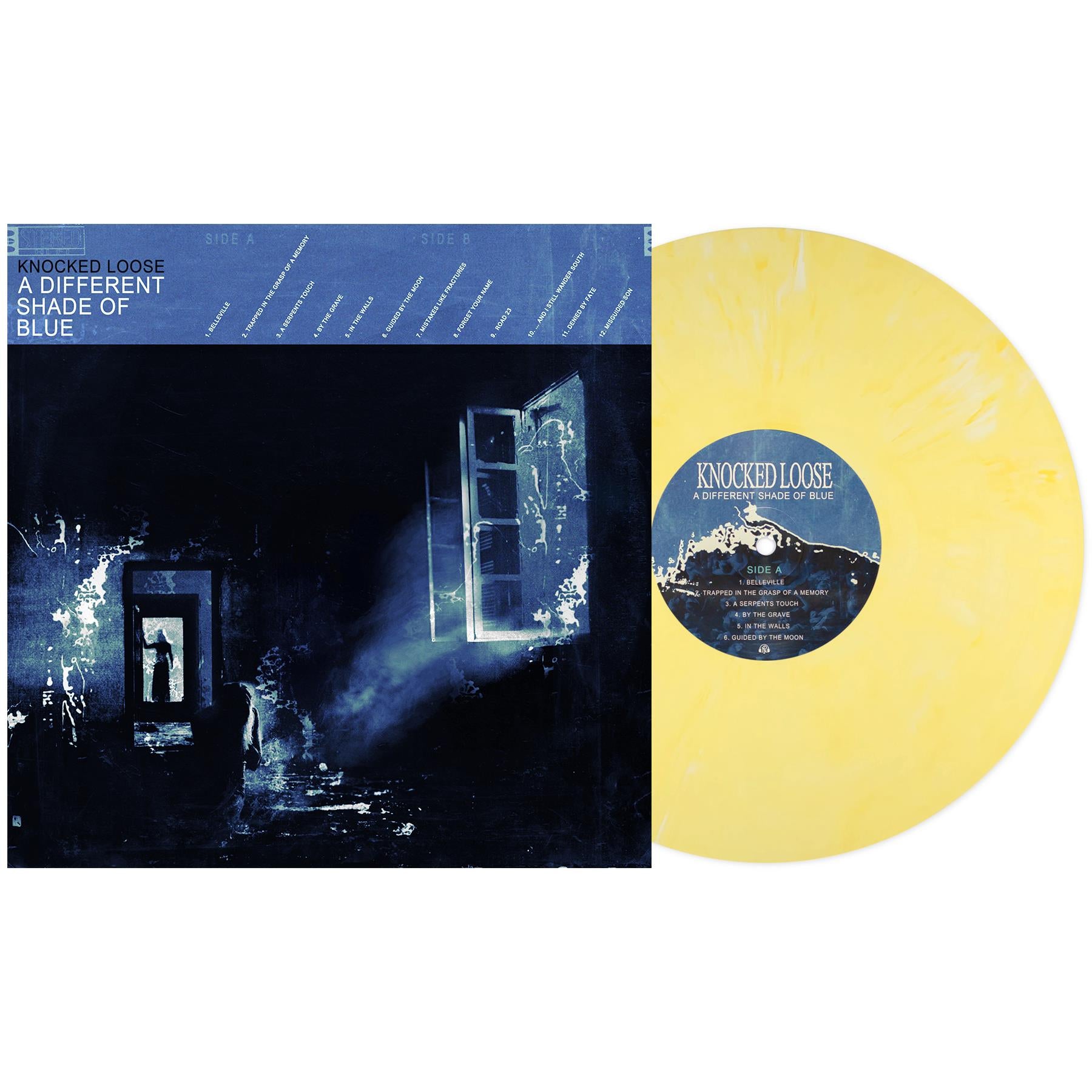 A Different Shade of Blue (Lemonade Marble Vinyl Record) - Limited Edition Colored Vinyl for Music Collectors & Home Decor