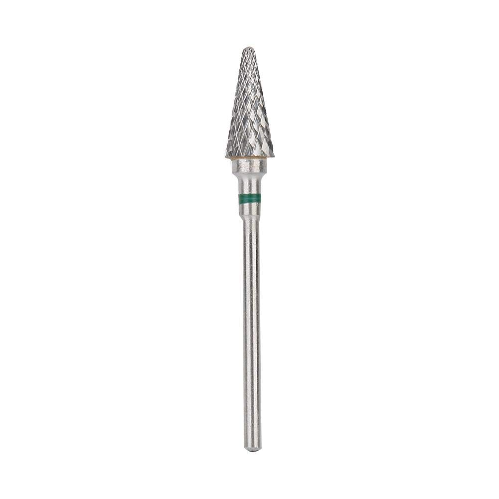 Tungsten Steel Nail Drill Bits Set for Electric Manicure & Pedicure - Professional Nail Art Grinding Heads & Polishing Accessories for Portable Nail Drill Machine (Green) | Perfect for Salon, Home Use & DIY Nail Care