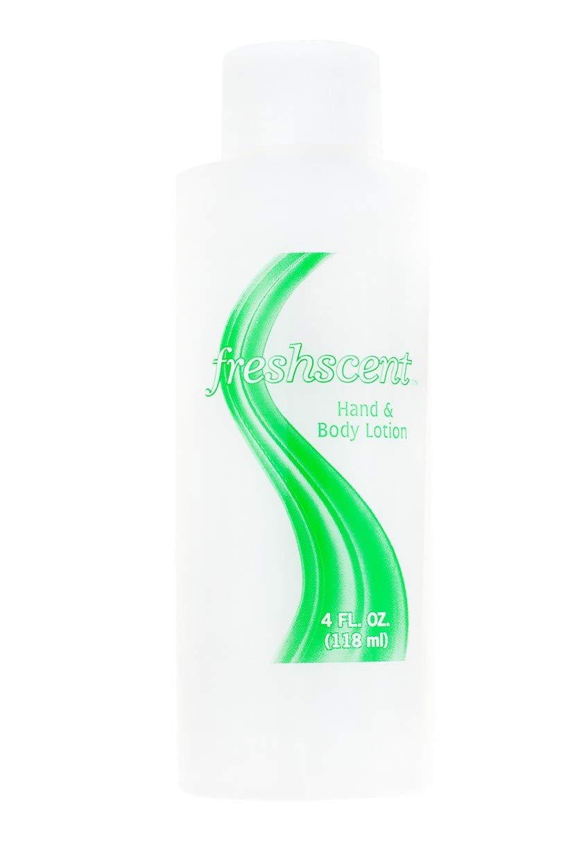 Freshscent 60-Pack 4 oz Hand & Body Lotion Bulk Wholesale - Travel Size Moisturizer for Hotels, Gyms, Spas & Home Care