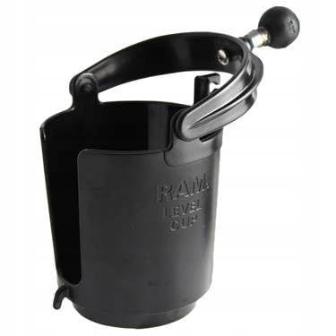 RAM Mounts RAM-B-132BU 16oz Level Cup Drink Holder with B Size 1 Ball - Perfect for Car, Boat, and Outdoor Adventures