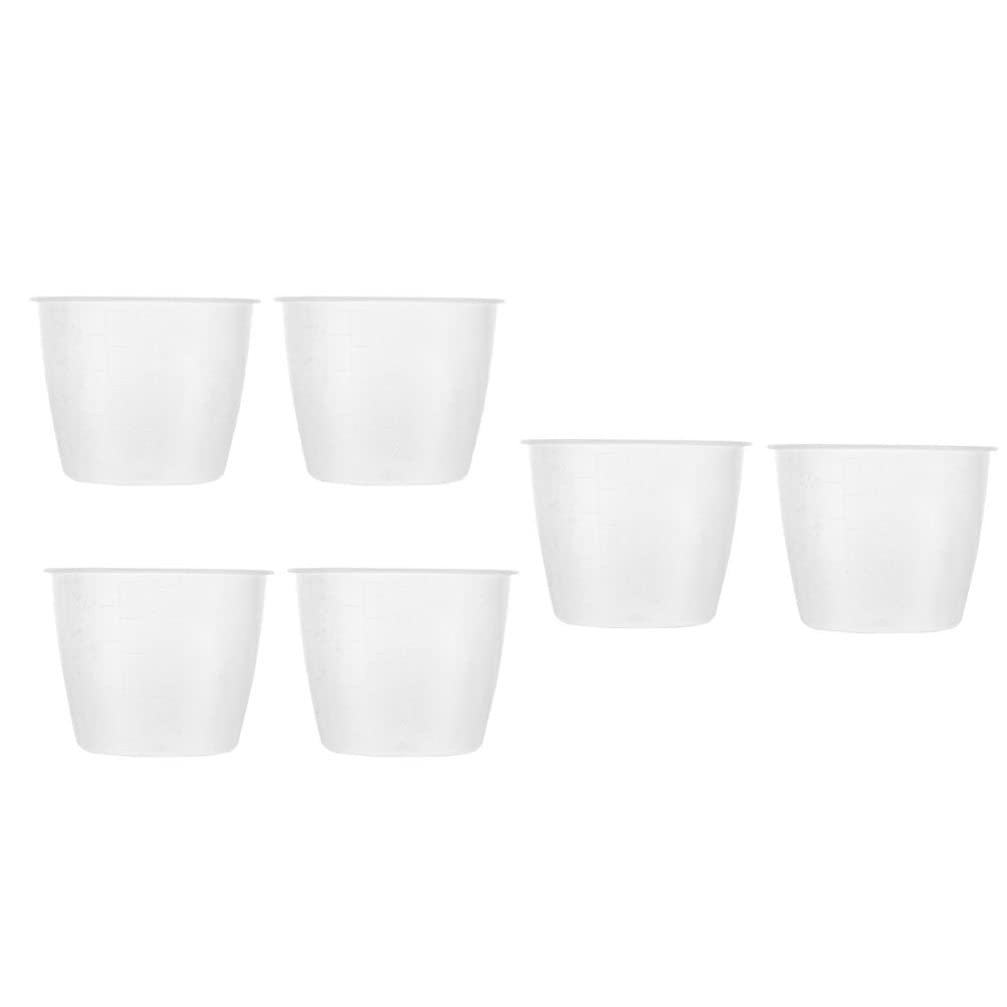 8-Piece Measuring Cup Set - Cabilock Graduated Liquid Measuring Cups for Rice, Tea, and Kitchen Ingredients | Clear PP Plastic Storage Jugs for Cooking, Baking, and Meal Prep