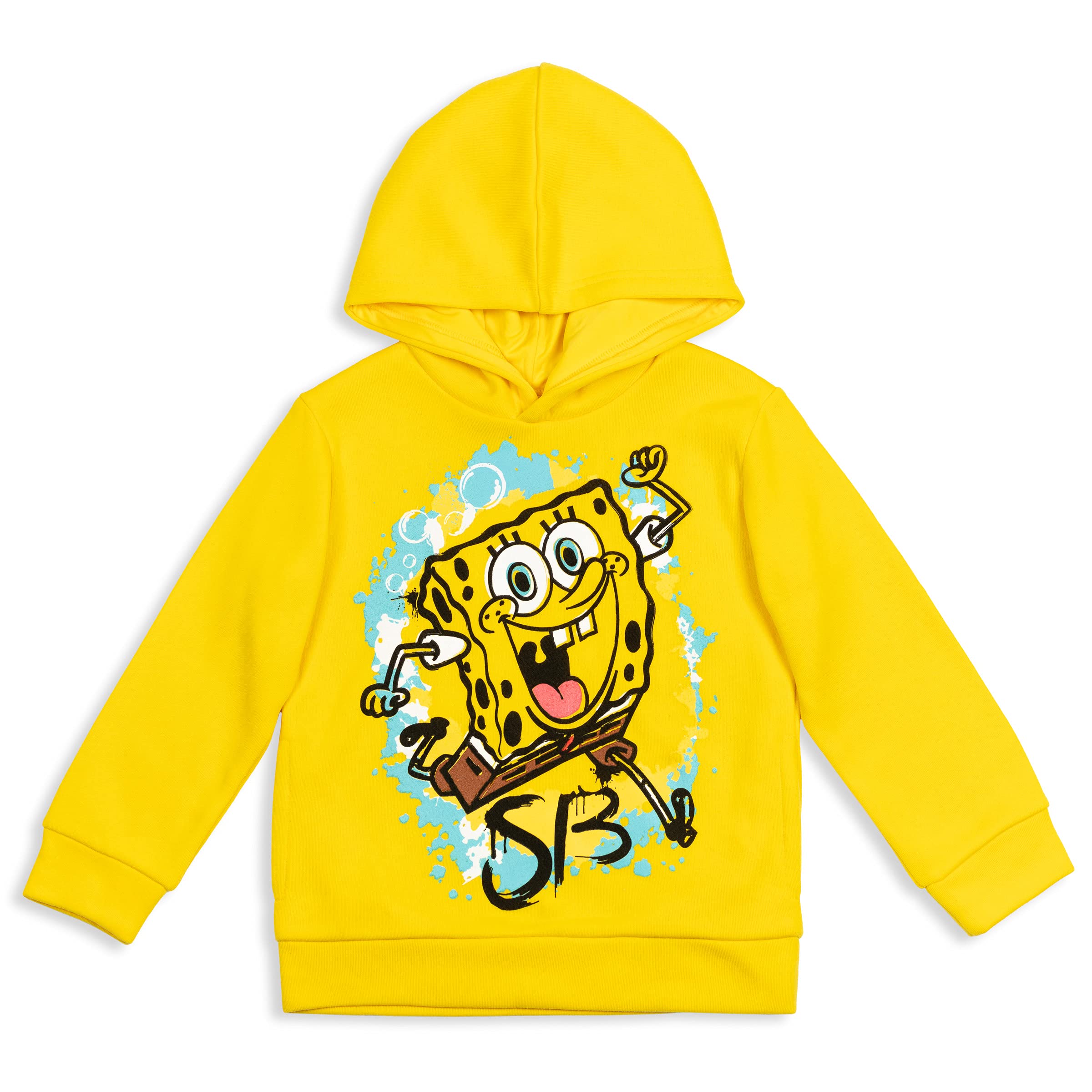 SpongeBob SquarePants Cartoon Character Hoodie - Squidward, Plankton & Patrick - Soft Fleece Pullover for Toddlers & Kids (Ages 2-8) - Perfect for Birthday Gifts, Halloween Costumes & Casual Wear