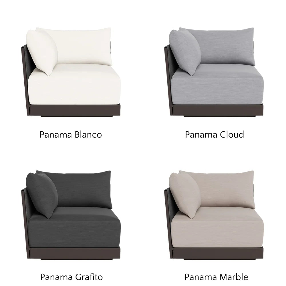Antigua Outdoor Corner Sectional Sofa Set - Waterproof Wicker Patio Furniture for Backyard, Poolside & Garden - Comfortable All-Weather Lounge Seating