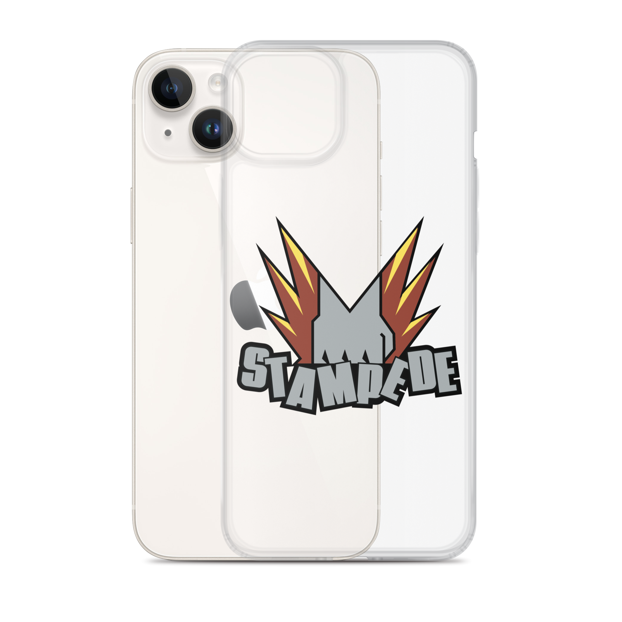 Zoo Jitsu Fighters Stampede iPhone Clear Case - Durable Protective Cover for iPhone 11/12/13/14/15 Pro Max - Slim Shockproof Phone Case for Everyday Use, Travel & Outdoor Activities