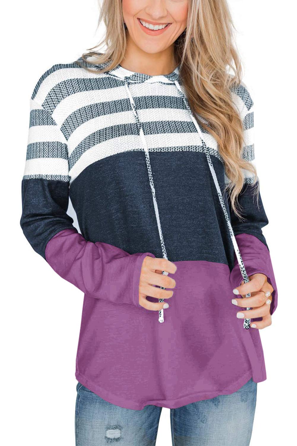GOLDPKF Women's Sweaters & Hoodies - Cozy Long Sleeve Sweatshirts for Women | Casual Fall Winter Tops for Layering, Work & Weekend Outfits