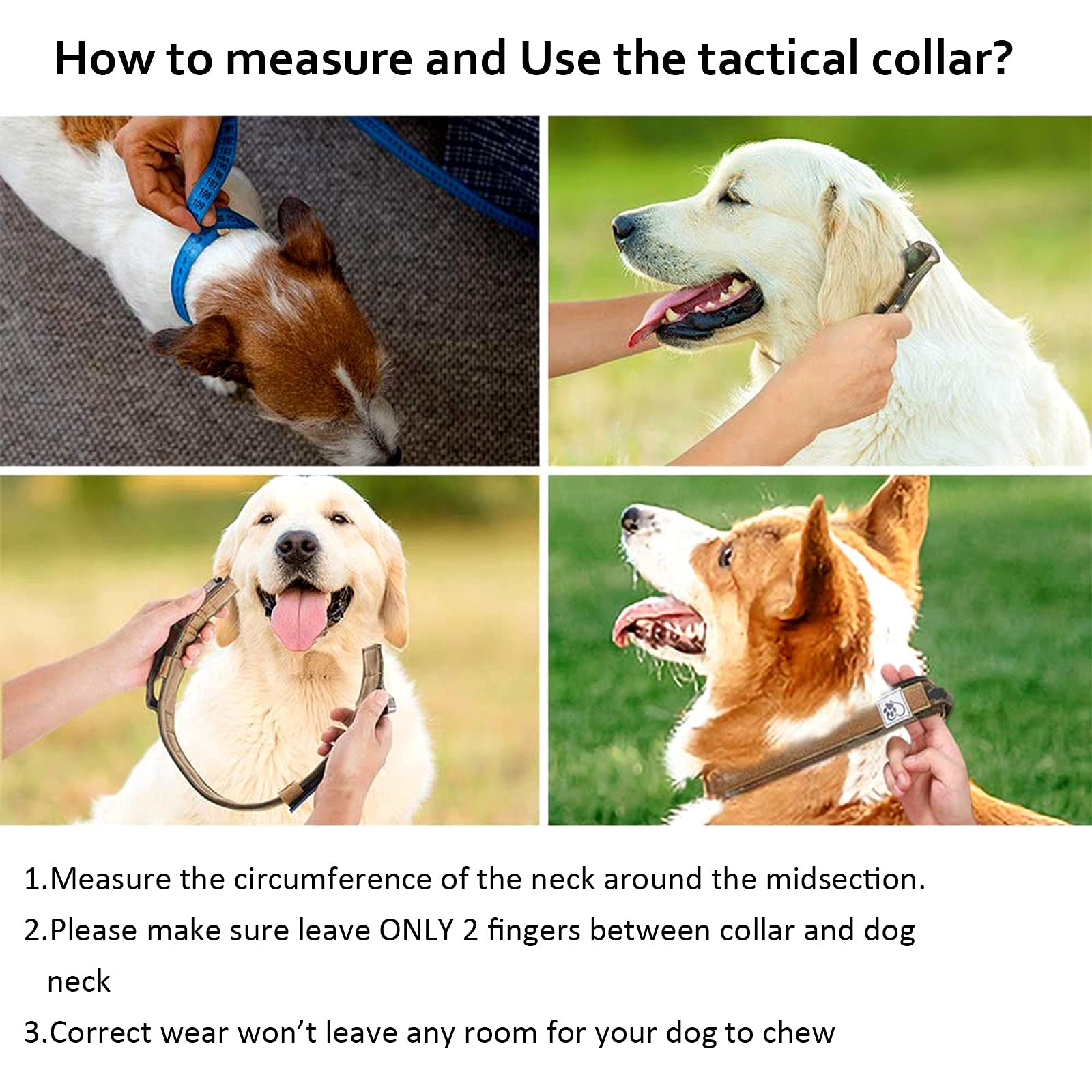 Tactical Dog Collar and Leash Set - Military Grade K9 Collar with Bungee Leash - Adjustable Army Nylon in Khaki - Heavy Duty Metal Buckle for Large Dogs - Perfect for Training, Hiking & Outdoor Adventures
