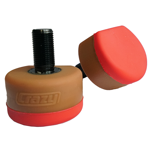 Crazy Big Bloc Pro Metric Toe Stops for Roller Skates - Premium Replacement Toe Stops for Derby, Artistic & Outdoor Skating