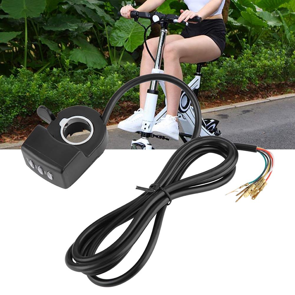 48V Electric Bike Thumb Throttle - E-Bike Speed Control Assembly for Electric Bicycles | Perfect for Commuting, Off-Road & Urban Riding