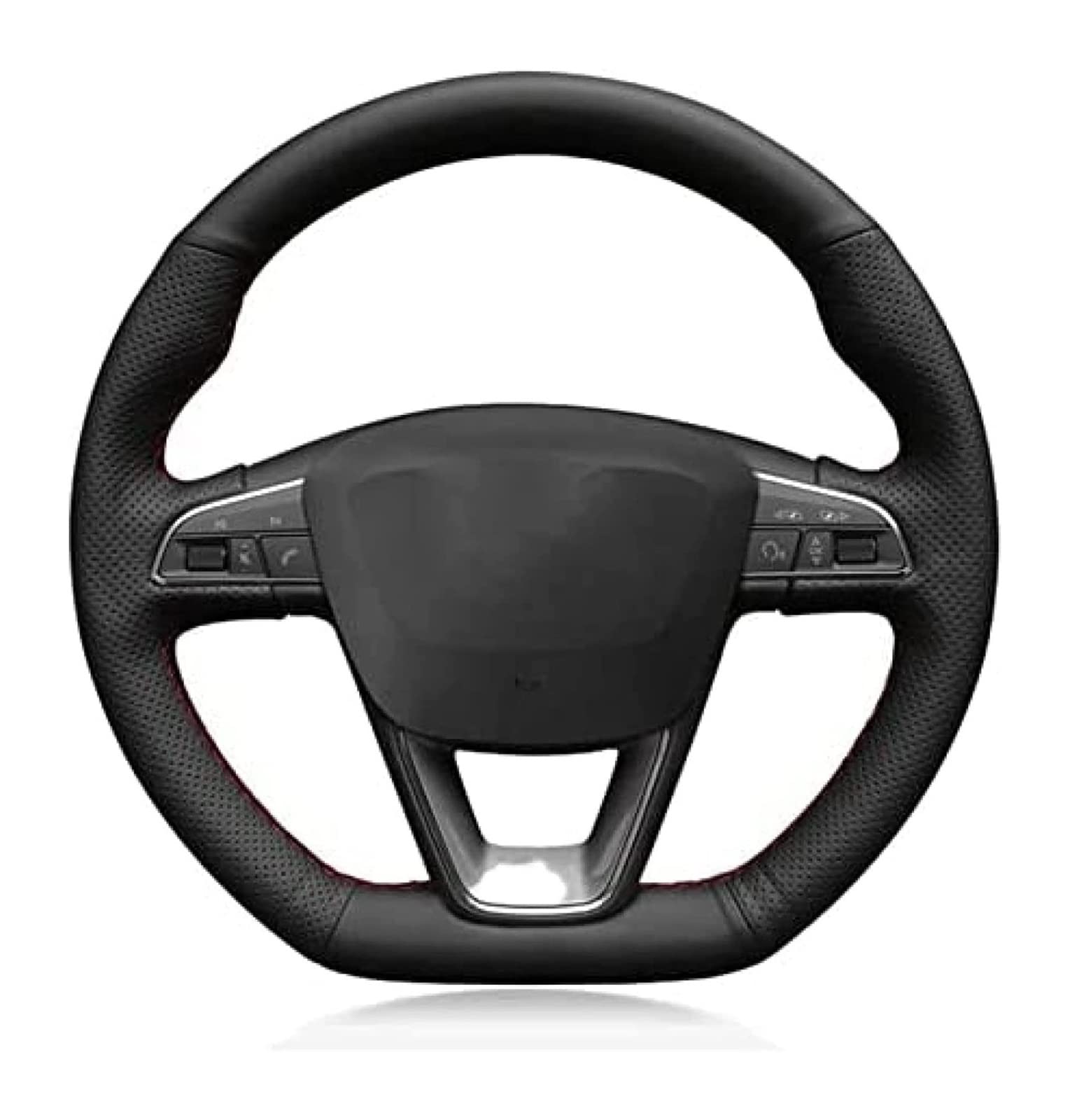 Premium Anti-Slip Steering Wheel Cover for Seat Leon Cupra R/ST & Ateca Cupra (2013-2019) - DIY Soft Car Steering Wheel Protector for Enhanced Grip & Comfort | Perfect for Daily Commuting, Road Trips & Performance Driving