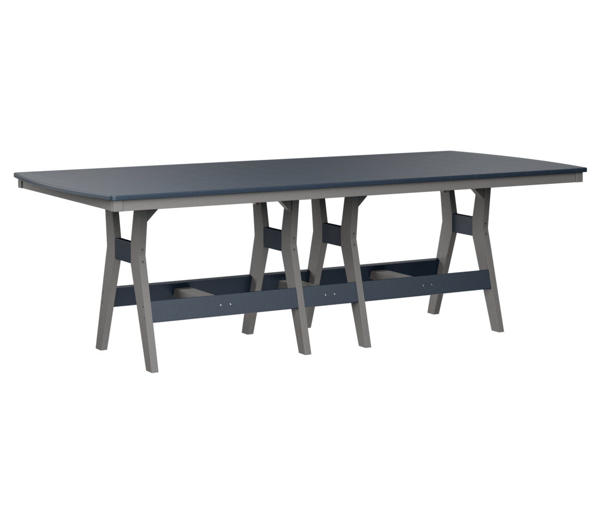 Berlin Gardens Harbor 44 x 96 Inch Rectangular Bar Height Table - Outdoor Dining, Patio, Deck, Restaurant & Bistro Use