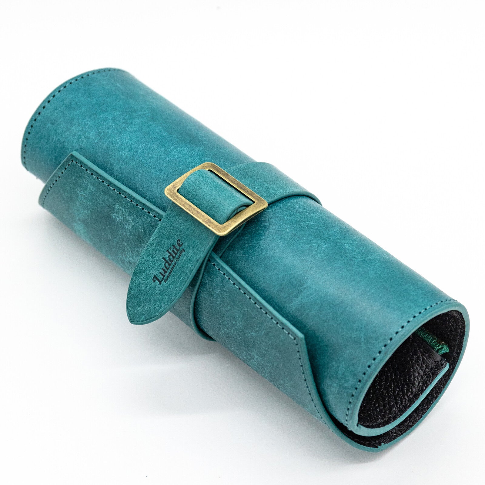 MAYA Premium Leather Roll Pen Case - Elegant Stationery Organizer for Fountain Pens, Ballpoints & Art Brushes - Perfect for Office, School & Travel Use