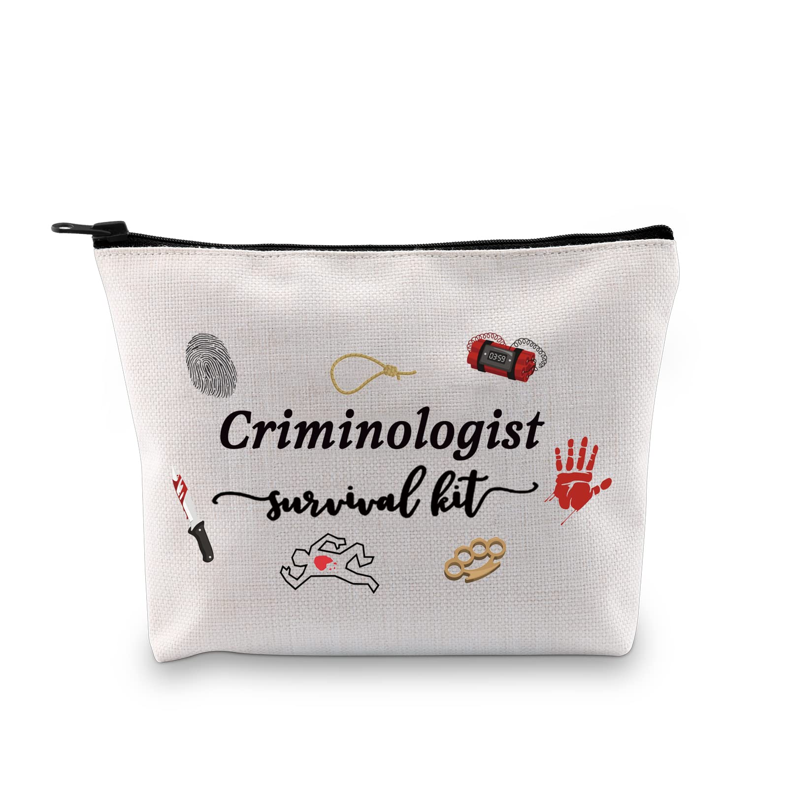 JTOUK Criminologist Forensic Scientist Survival Kit Makeup Bag - Perfect CSI & Criminology Student Gift - Durable Crime Scene Investigator Accessories for Work, Study & Outdoor Adventures
