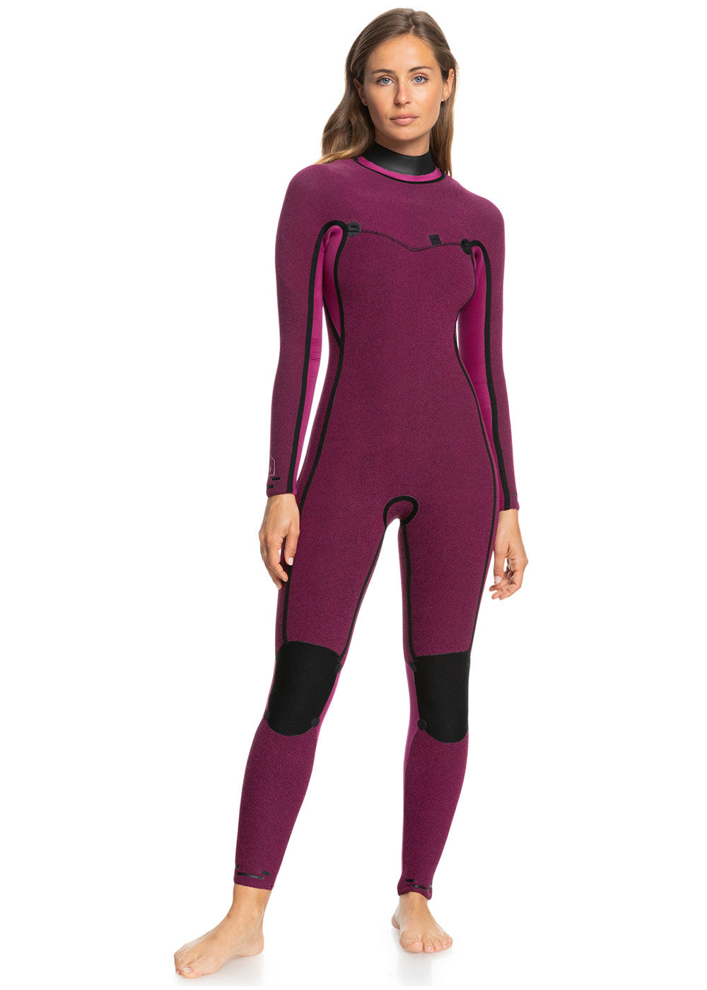 Roxy Women's 4/3mm Elite XT ST Printed Front Zip Steamer Wetsuit - Surfing, Diving & Water Sports Gear for Cold Water Protection