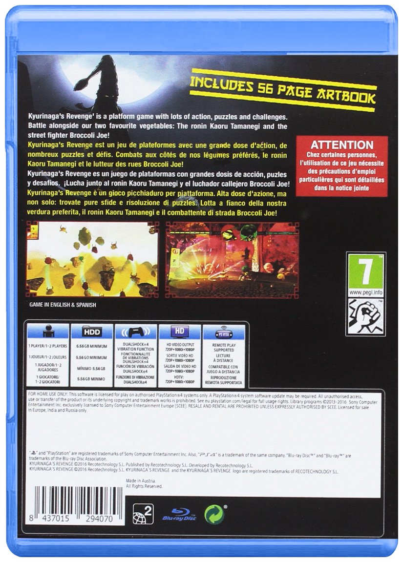 Kyurinagas Revenge PS4 Game - Action-Adventure Video Game for PlayStation 4 - Perfect for Gamers Who Love Intense Storylines and Challenging Combat