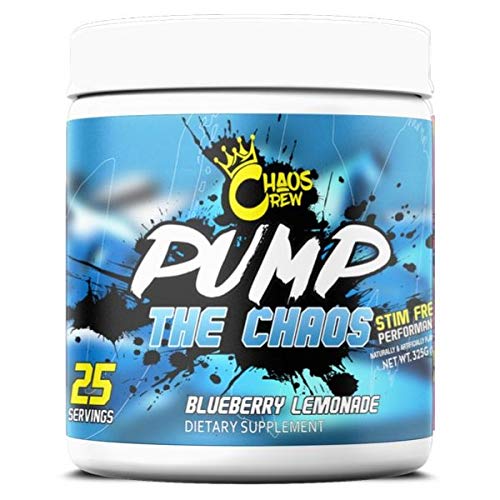 Chaos Crew Pump the Chaos Extreme 325g Pre-Workout Supplement - Boost Energy & Focus for Intense Gym Sessions & Bodybuilding Training