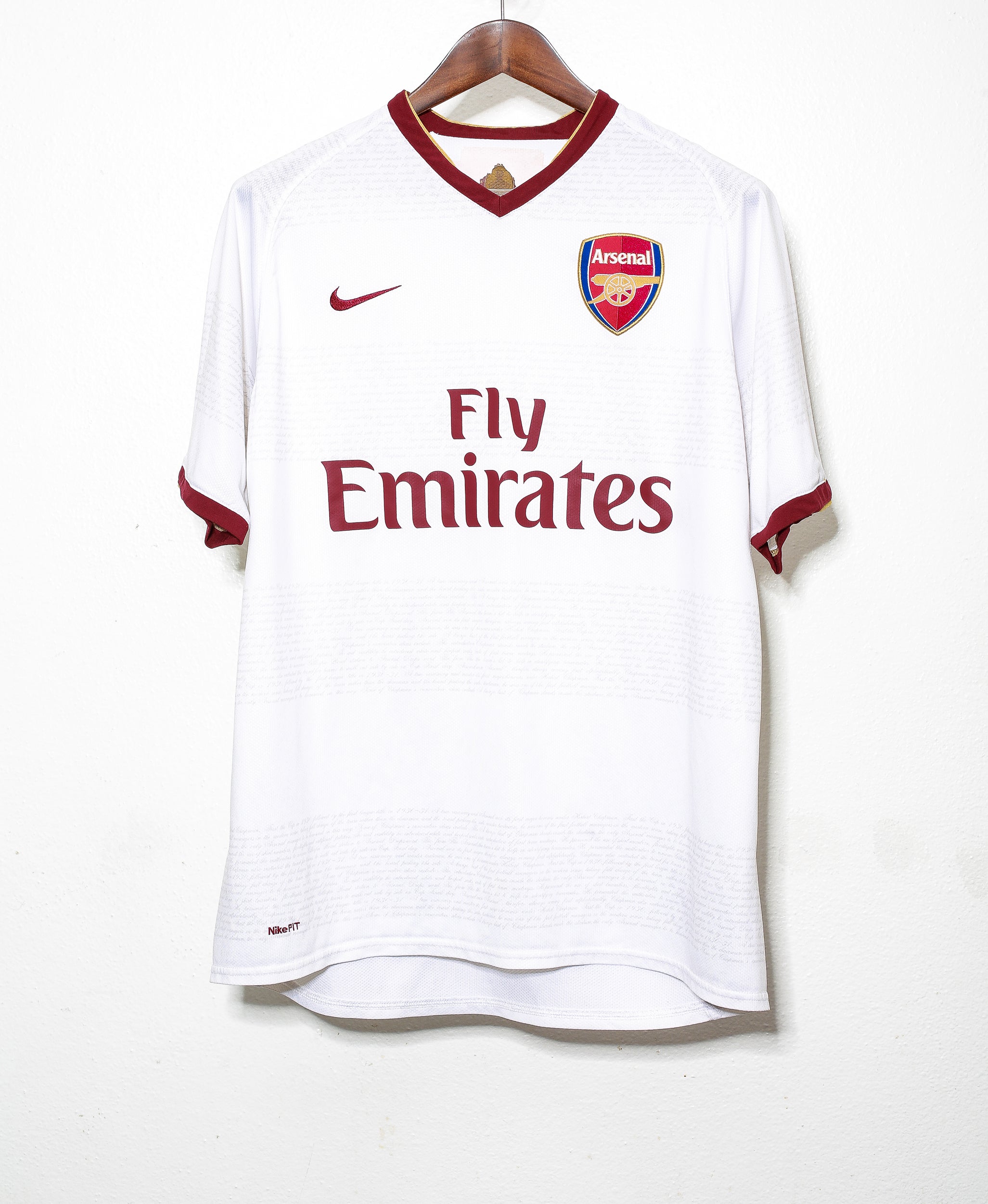 2007 Arsenal Away Jersey #4 Cesc Fabregas (Large) - Authentic Football Shirt for Fans & Collectors - Perfect for Matchdays, Gifts & Memorabilia Display